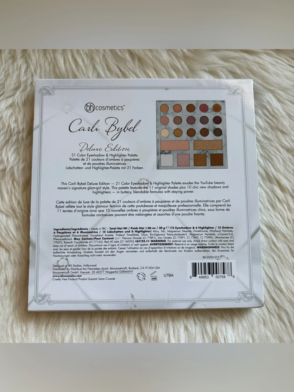 NEW BH Cosmetics x Carli Bybel Deluxe Edition 21 Shade Eyeshadow Palette